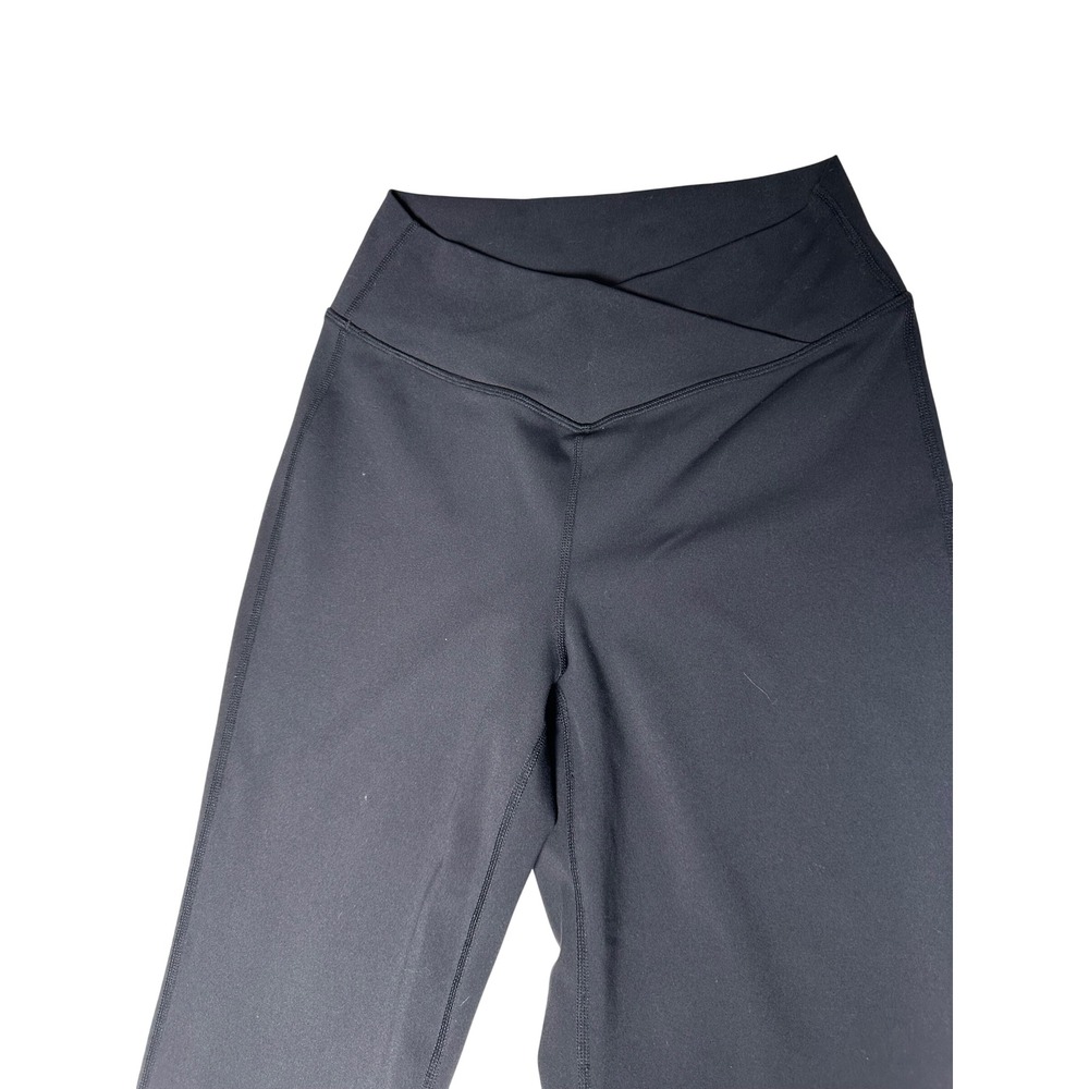 Halara Crossover Flare Yoga Pants High Waisted Black Size M Regular - Picture 7 of 7